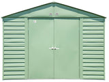 Arrow Select Galvanized Steel Storage Shed, Sage Green, 10-ft x 8-ft