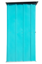 Arrow Spacemaker Patio Steel Storage Shed, Teal, 4-ft x 3-ft