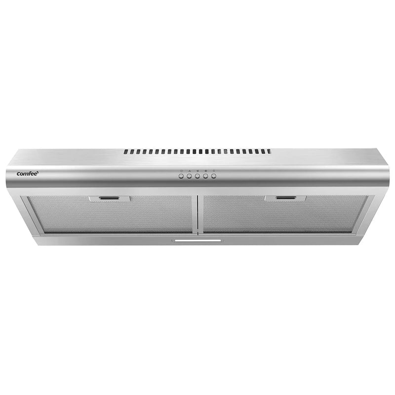Comfee 30 inch Under Cabinet Ducted/Ductless Convertible Slim Vent Durable Stainless Steel Kitchen Reusable Filter D1260