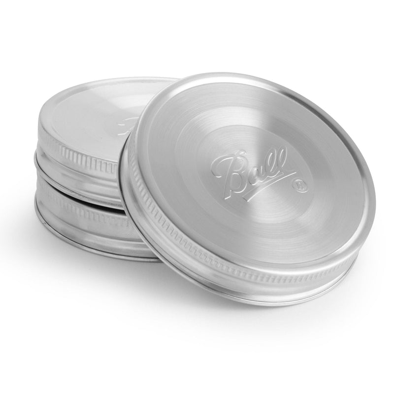 Wide Mouth Stainless Steel Lids, Rust-Resistant, 3-pk A4999
