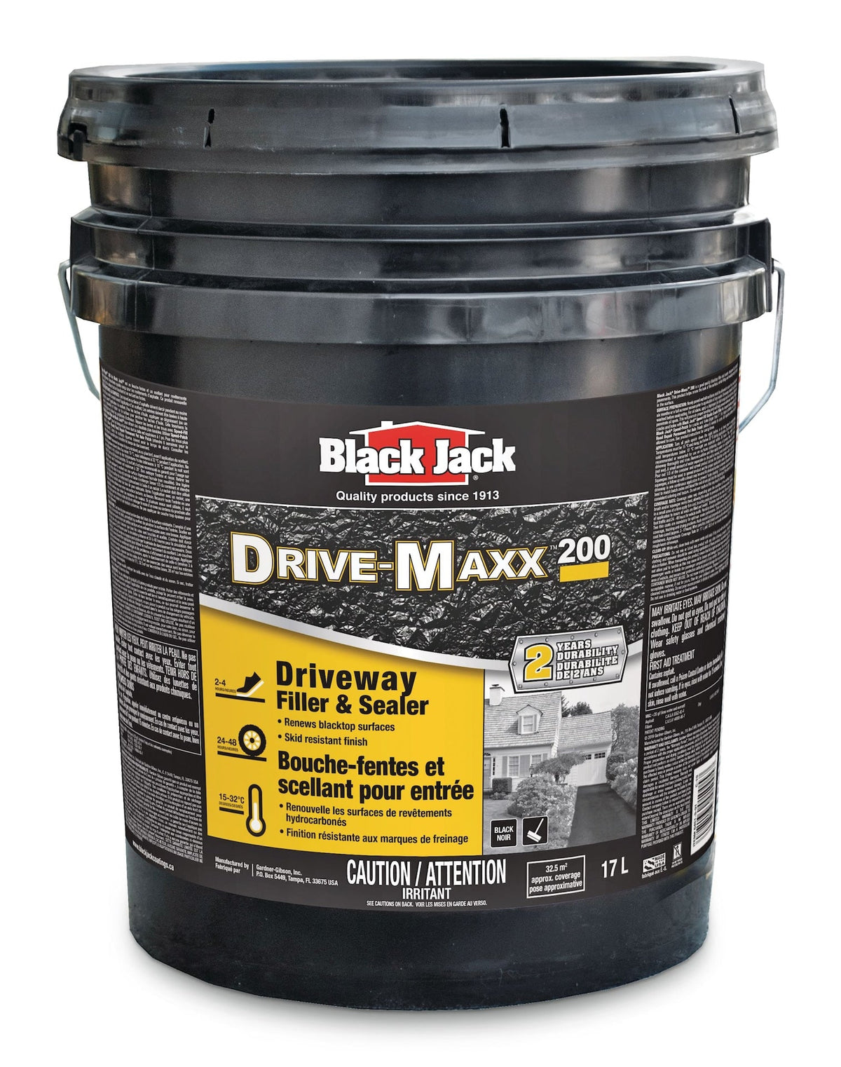 200 2-Year Asphalt Driveway Filler & Sealer, 32.5 sq. m Coverage, 17-L