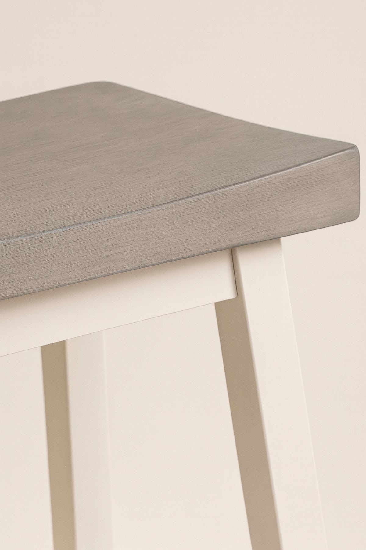 Asher Grey/White Backless Counter/Bar Stool, 2-pc