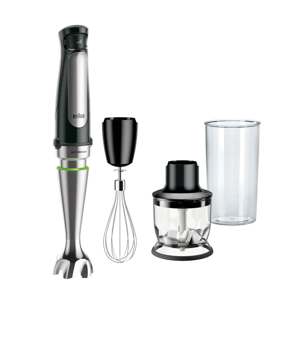 Hand Blender & 1.5-Cup Food Processor with Whisk and Beaker