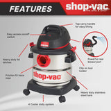 5 Gallon 4.5 Peak HP Wet Dry Vacuum