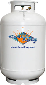 Flame King 420LB ASME Vertical Propane Tank, White
