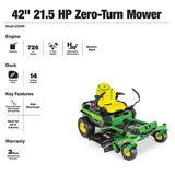 Z320R 42′′ 21.5 HP V-Twin Zero-Turn Riding Mower with Accel Deep Deck