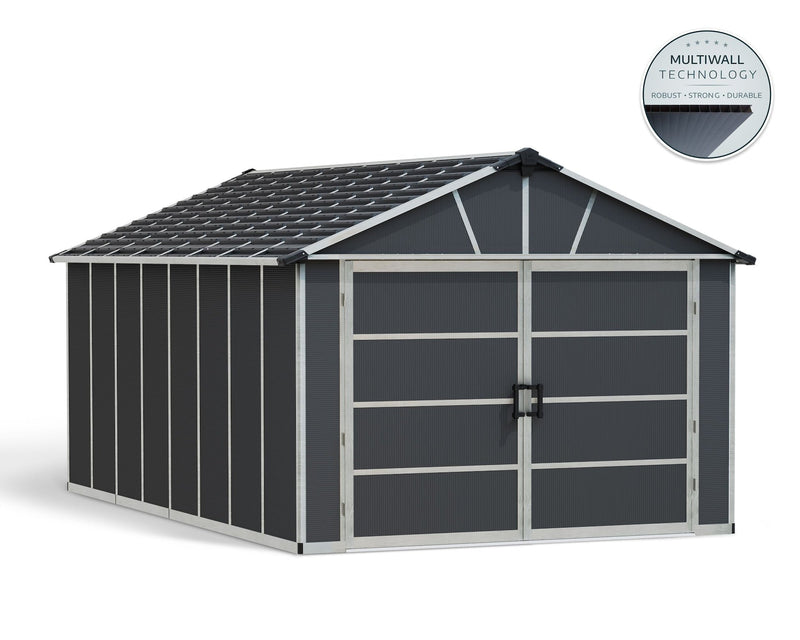 Yukon Multi-Function Polycarbonate Garage, 11x17-ft B3396