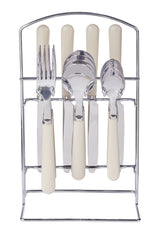 CANVAS Cutlery Rack with Forks, Knives, Spoons, Teaspoons, Stand
