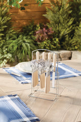 CANVAS Cutlery Rack with Forks, Knives, Spoons, Teaspoons, Stand