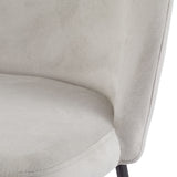 Canvas Koen Bar Elegant Counter Stool with Footrest, Grey