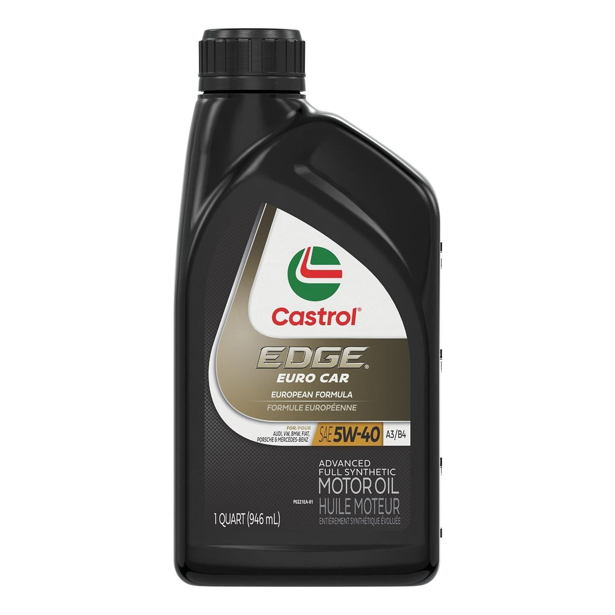 EDGE 5W40 A3/B4 Euro Advanced Synthetic Engine/Motor Oil, 946mL