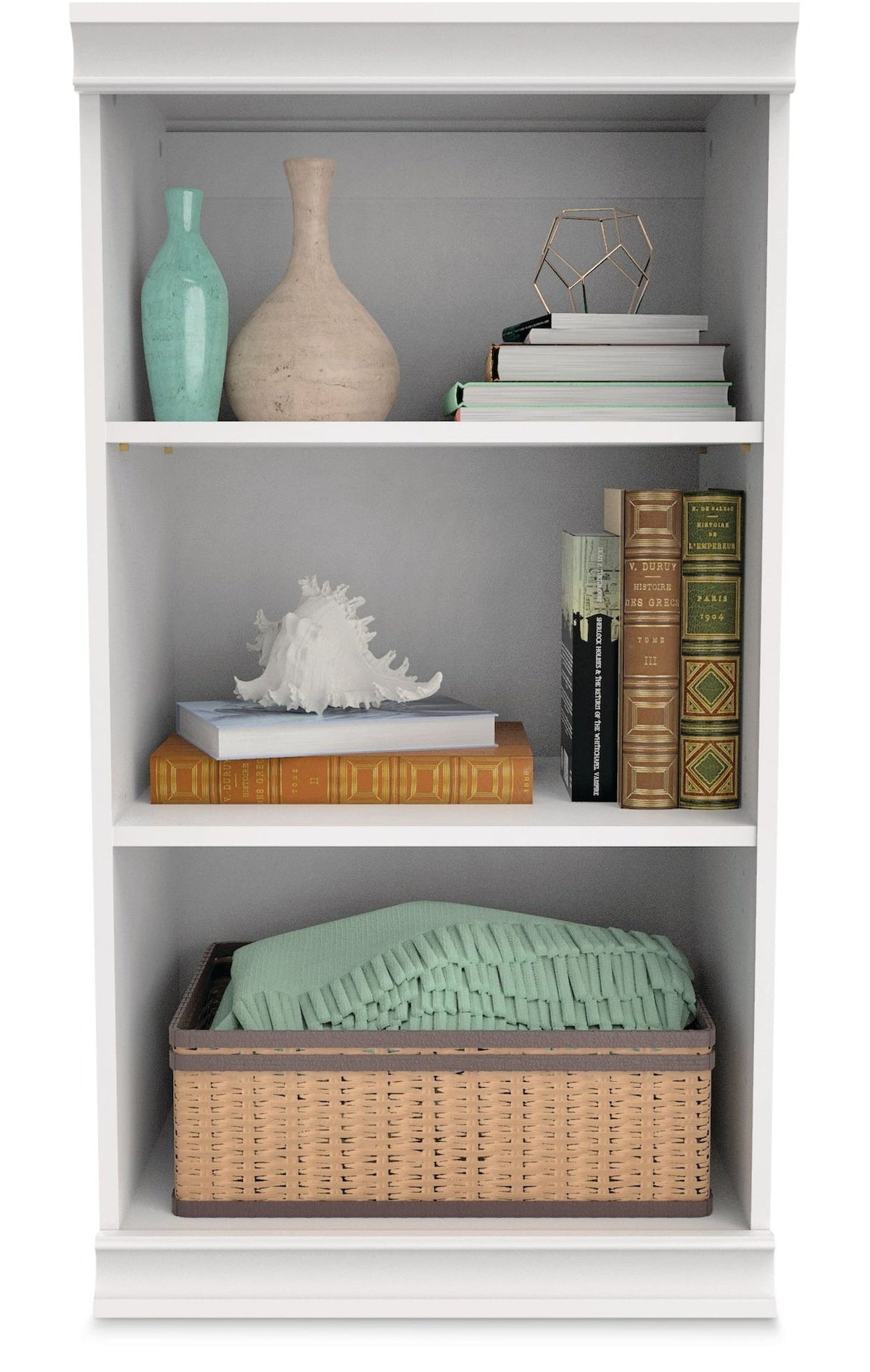 Modular Stackable Closet Storage Shelf Unit, White
