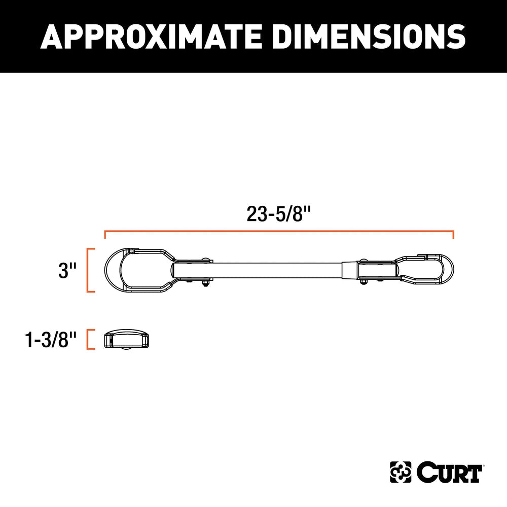 18016 Adjustable Bike Adapter Beam for Angled Frames, 22-1/-in to 31-in