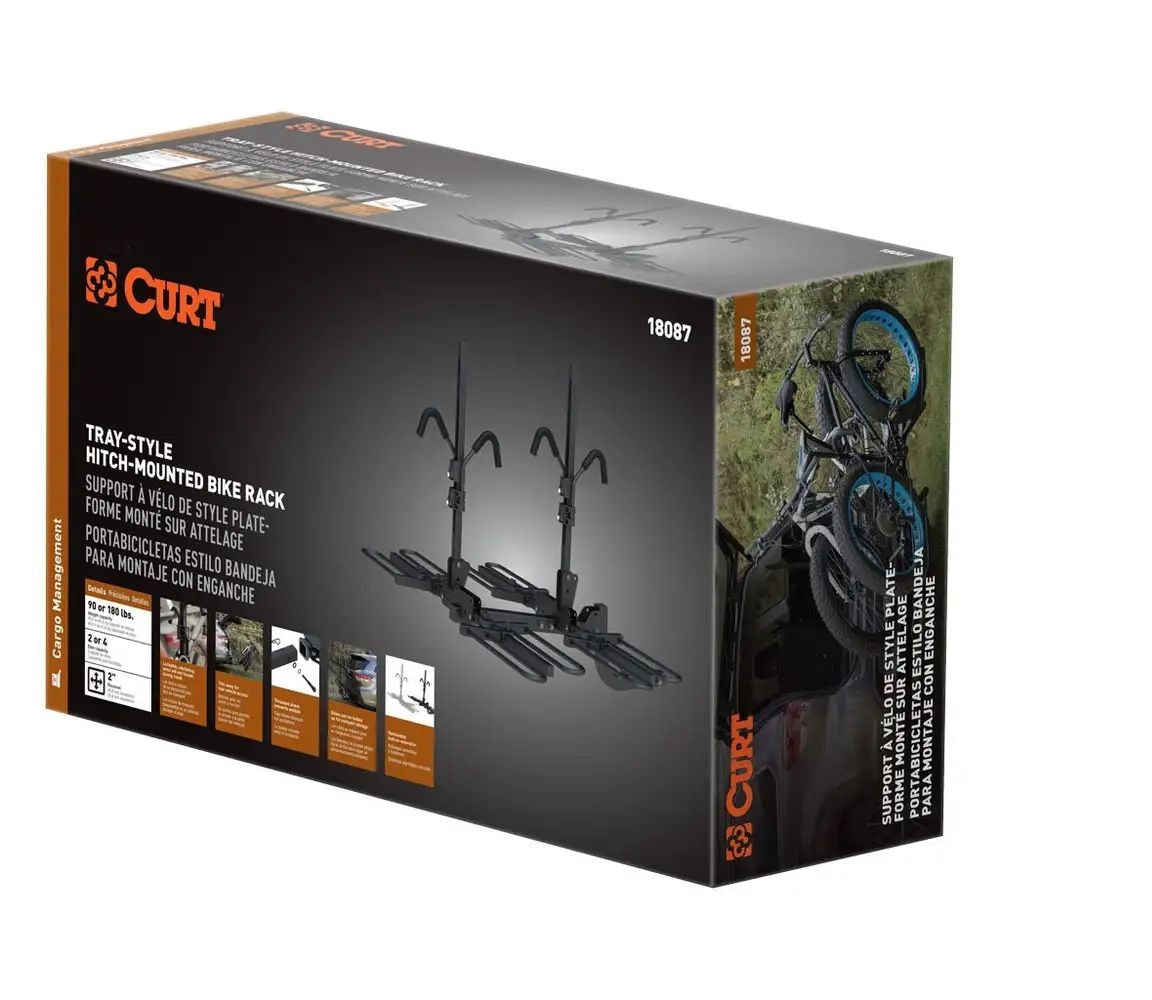 18087 Tray-Style Hitch-Mounted Bike Rack (4-Bike, 2-in Shank)