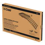 18112 Aluminum Hitch Mount Basket-Style Cargo Carrier with Ramp, Fits 2-in Receivers, 50 x 30-in
