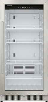 EdgeStar VBM101 22" Wide 10.1 Cu. Ft. Commercial Beverage Merchandiser – Stainless Steel, Temp Alarm, Reversible Door