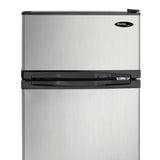 Danby Designer 3.1 cu. ft. Dual Door Compact Fridge with Freezer in Stainless-steel Look