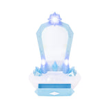 Frozen Elsa's Icy Magic Vanity Tabletop Playset with Sounds & Hair Accessories, Kids Ages 3+