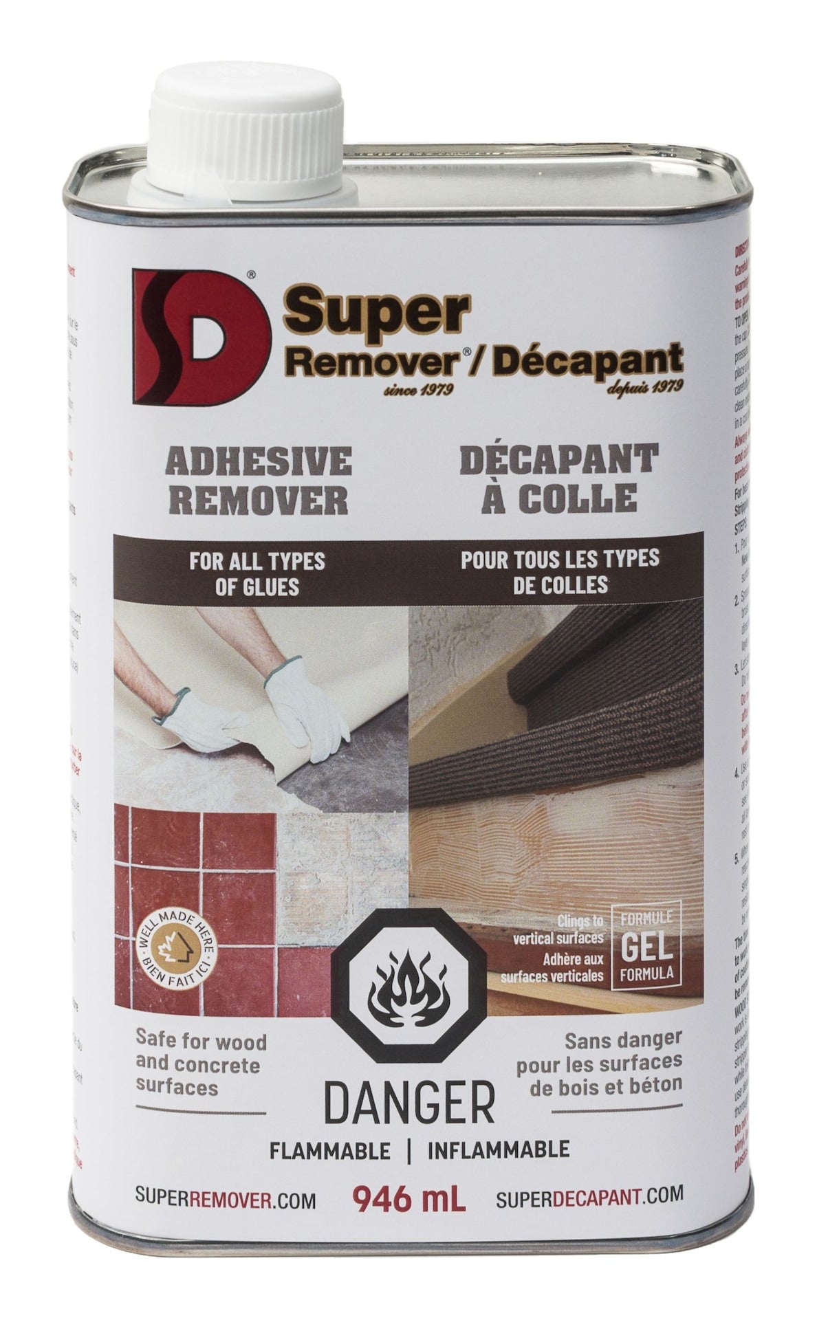Multi-Surface Adhesive Glue Remover, Methylene Chloride-Free, 946-mL
