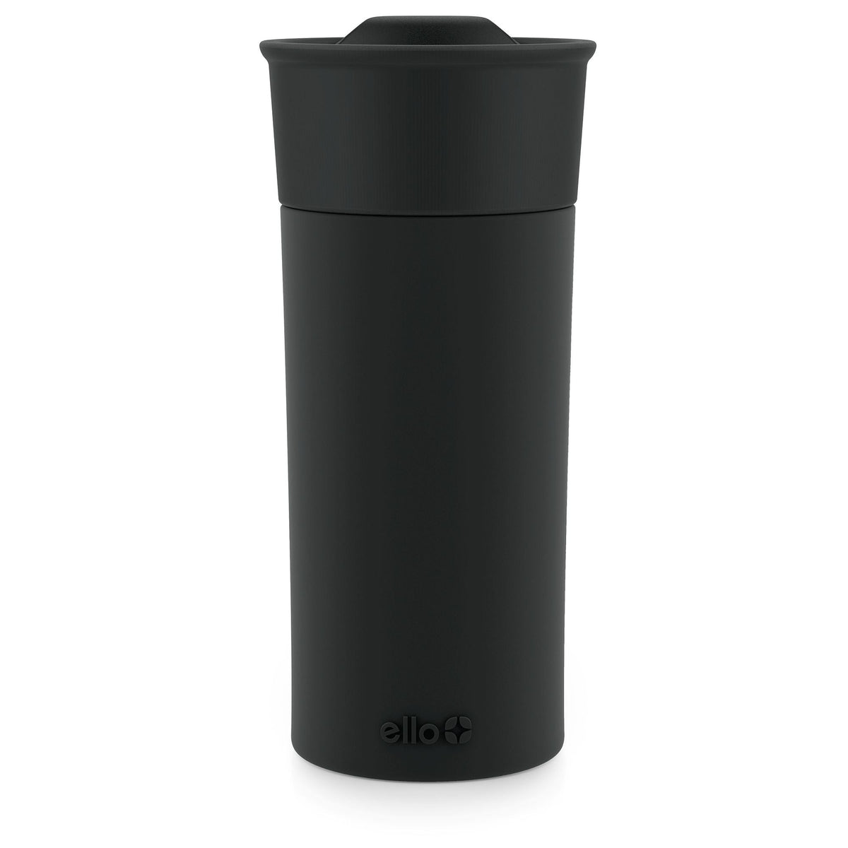 Ogden Ceramic Travel Mug, 16-oz, Black, with Silicone Insulated Sleeve