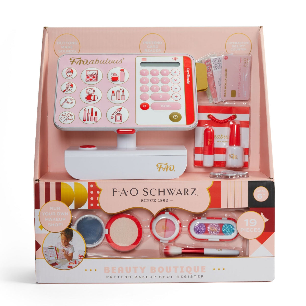 Beauty Boutique Cash Register, Pink/White