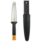 Stainless-Steel Dual-Edged Garden Hori Hori Knife with Sheath