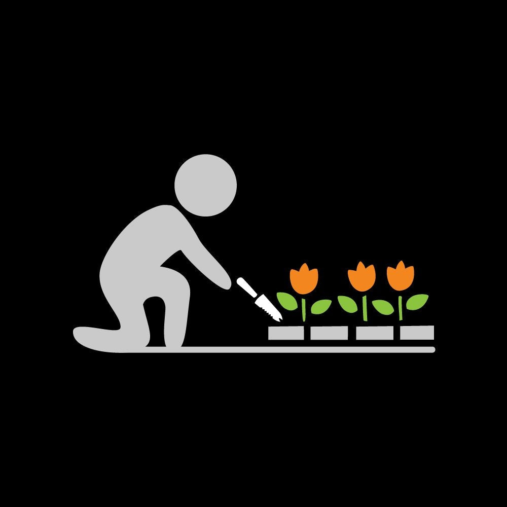 Stainless-Steel Dual-Edged Garden Hori Hori Knife with Sheath