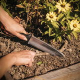 Stainless-Steel Dual-Edged Garden Hori Hori Knife with Sheath
