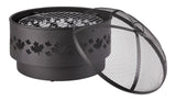 Brome Round Outdoor Wood Firepit, 24-in