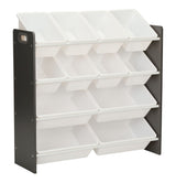 Stain & Rust Resistant Sturdy 12-Bin Organizer, Grey