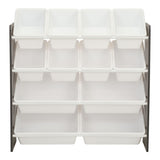 Stain & Rust Resistant Sturdy 12-Bin Organizer, Grey
