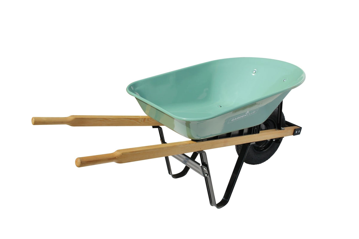 1-Wheel Steel Wheelbarrow for Garden/Yard, Rust-resistant, 5-cu-ft