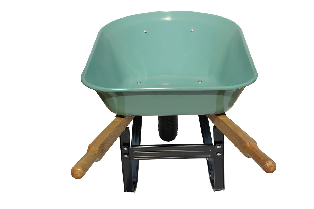 1-Wheel Steel Wheelbarrow for Garden/Yard, Rust-resistant, 5-cu-ft