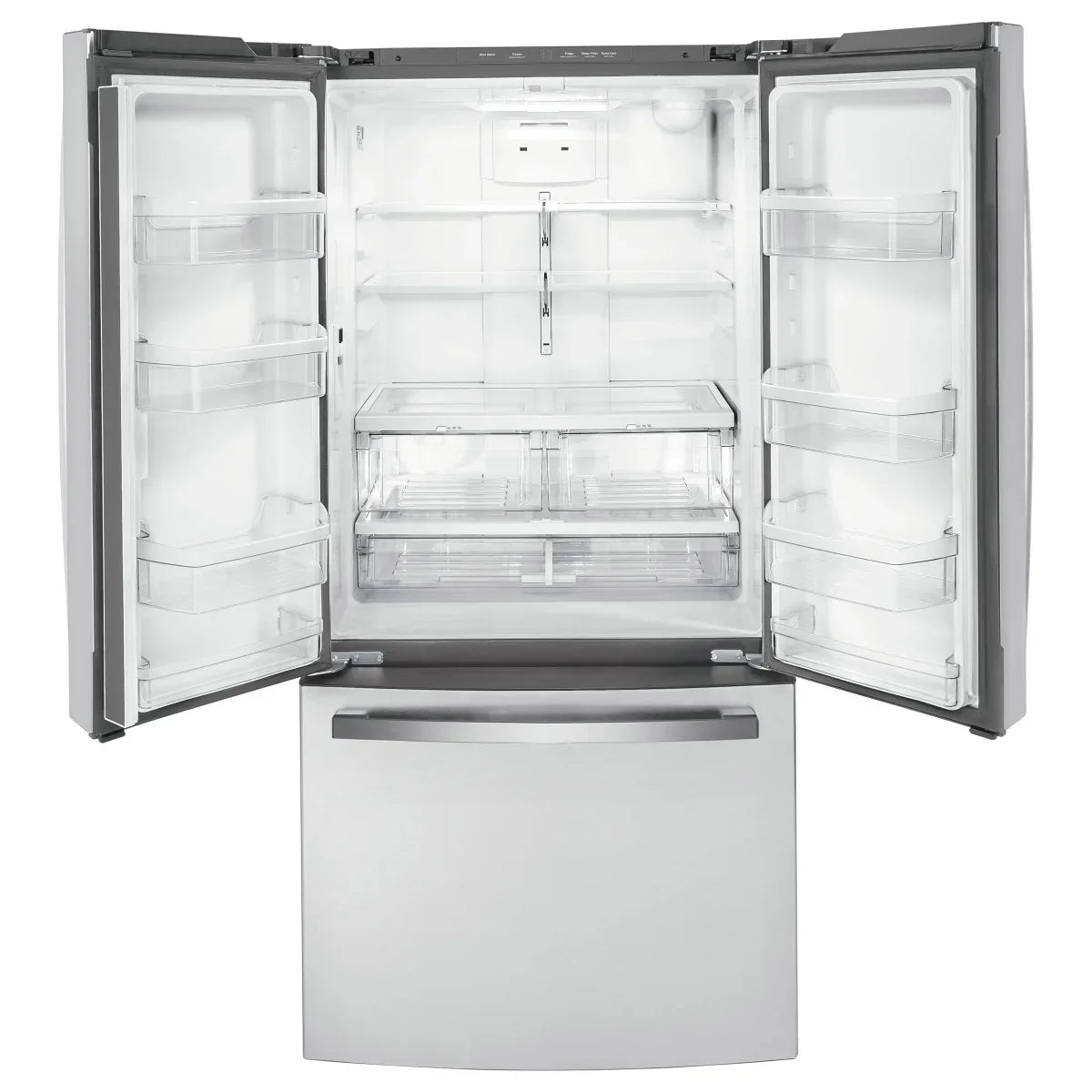 GE 33 in. 18.6 cu.ft. Bottom Freezer Counter Depth Refrigerator with Internal Water Dispenser
