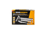 Pass-Thru 1/4-in Drive Socket Set 27-pc, SAE/Metric