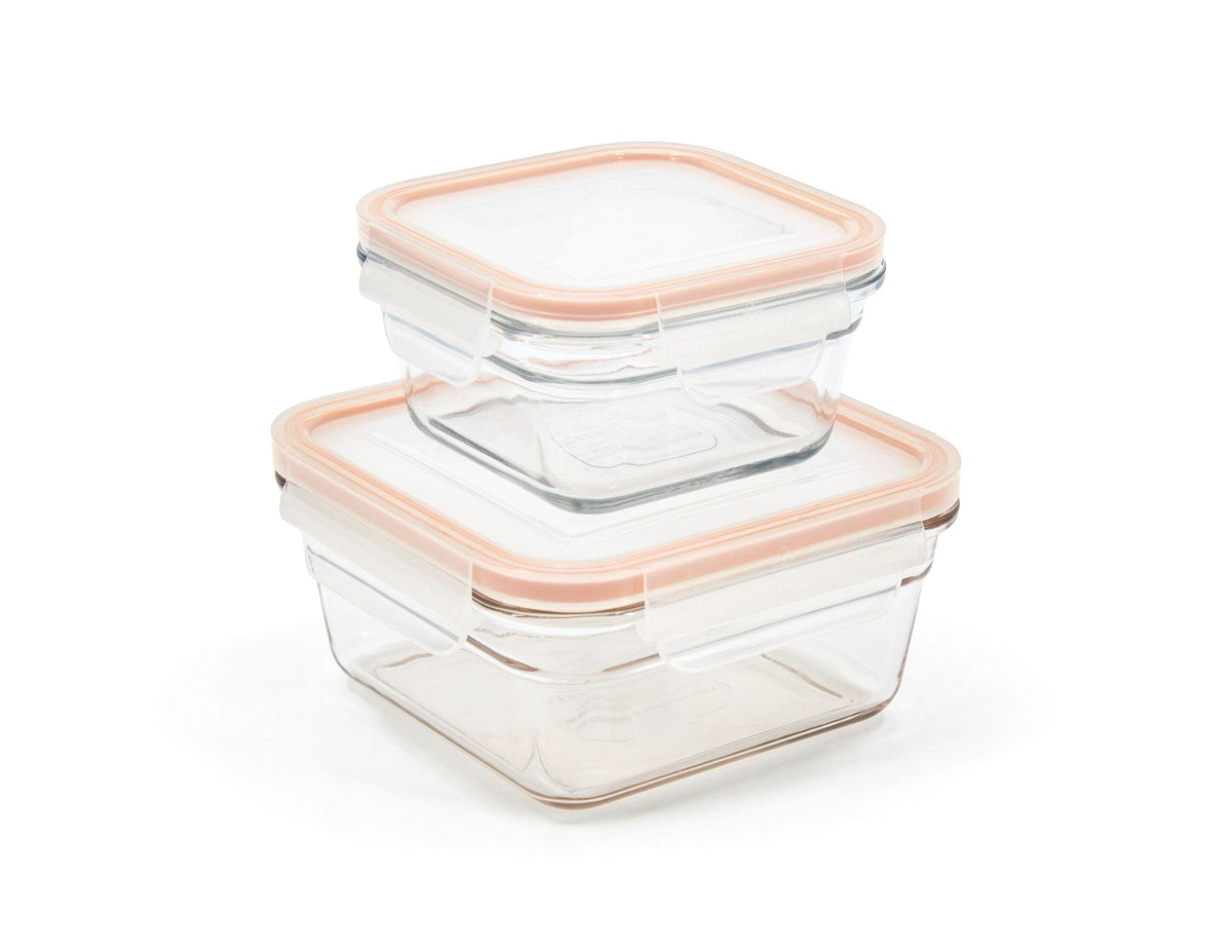 Clear Transparent Food Storage Container Set, 4-pc