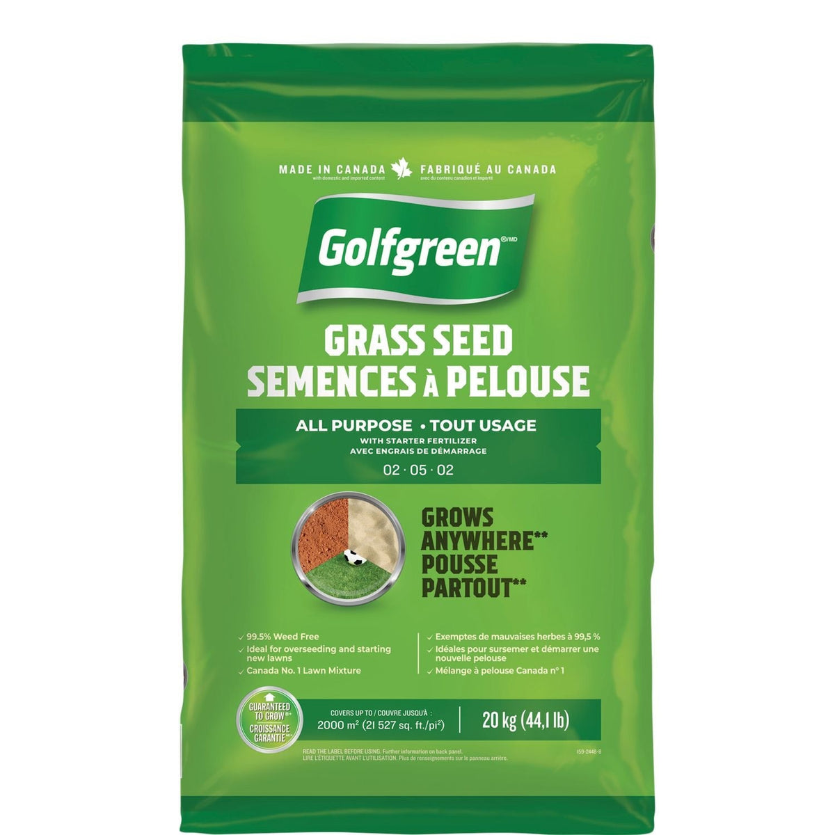 All Purpose Grass Seed with Starter Fertilizer, 20kg