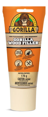 Glue Interior/Exterior Wood Filler, For Cracks, Gouges & Holes, 6-oz Tube