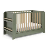 Read-with-Me 4-in-1 Crib with Drawer - Olive/Driftwood