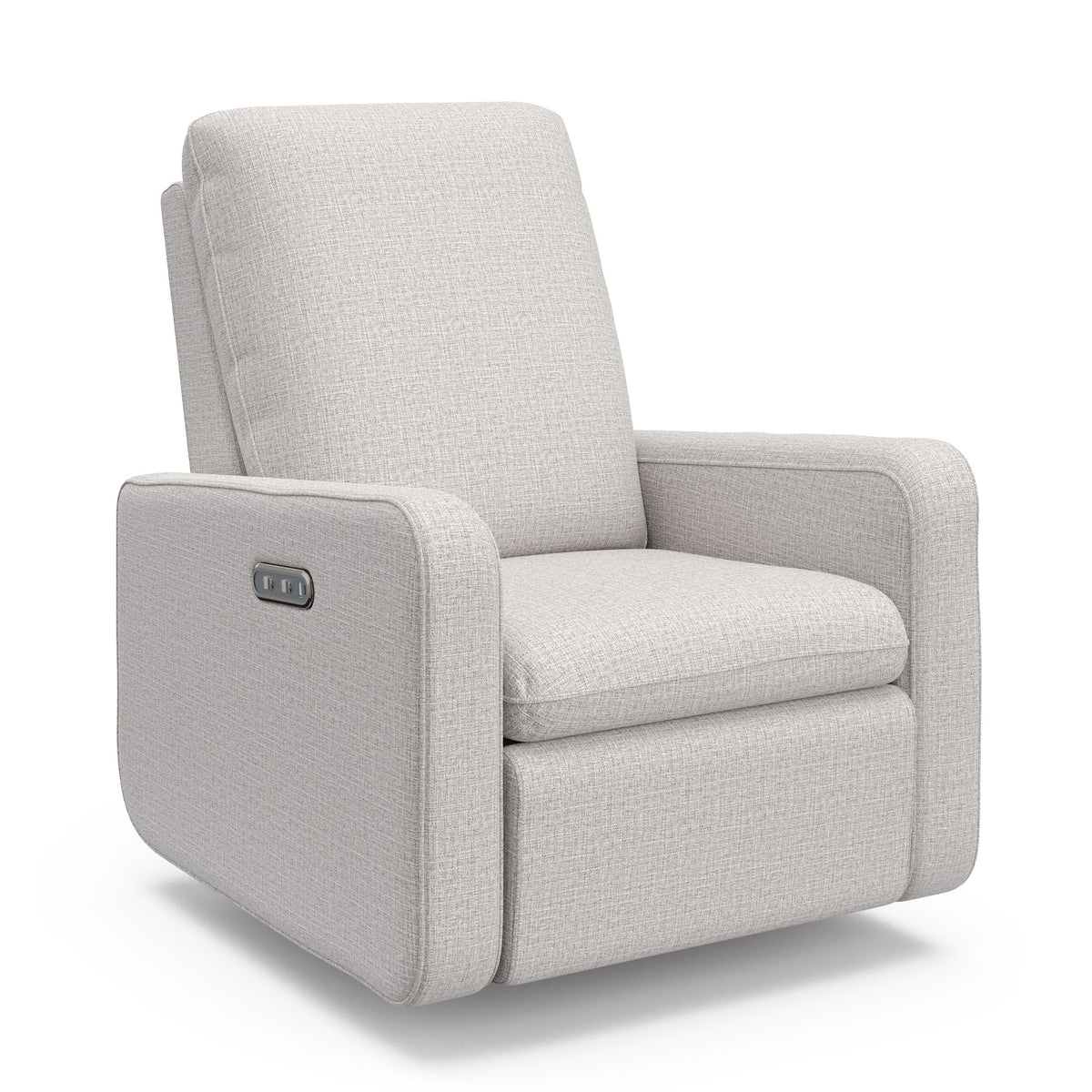 Teddi 1-USB-A/1-USB-C Steel Basketweave Power Recliner & Swivel Glider