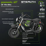 60V Stealth Series Electric Mini-Bike