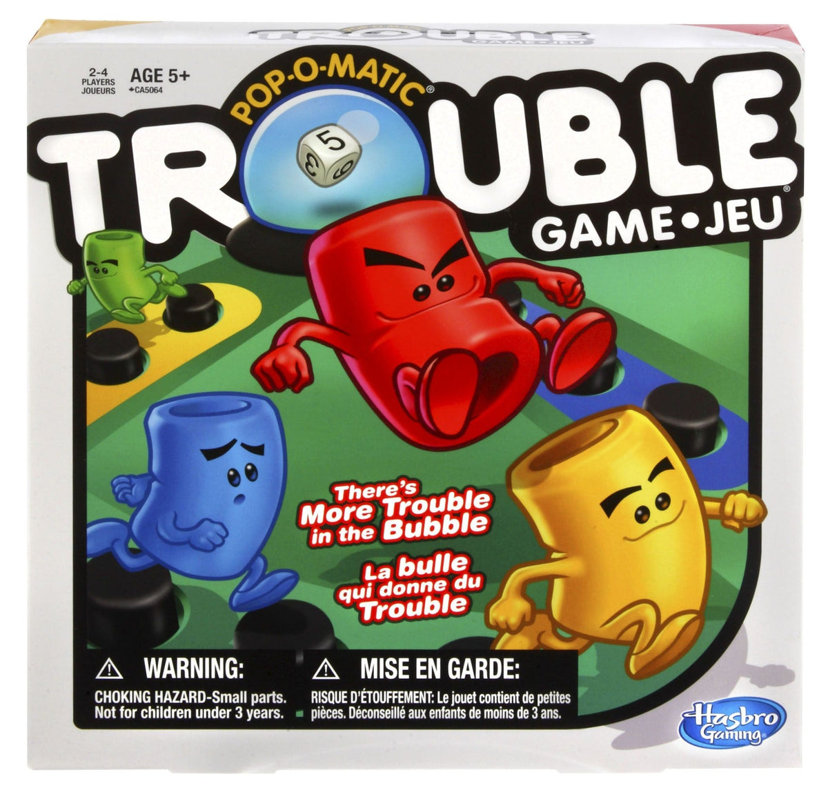 Trouble Board Game Set for Kids, Ages 5+