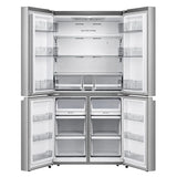 Hisense 36 in 21.5 cu ft. Stainless Steel Counter Depth 4-Door Refrigerator with Triple-Zone Function