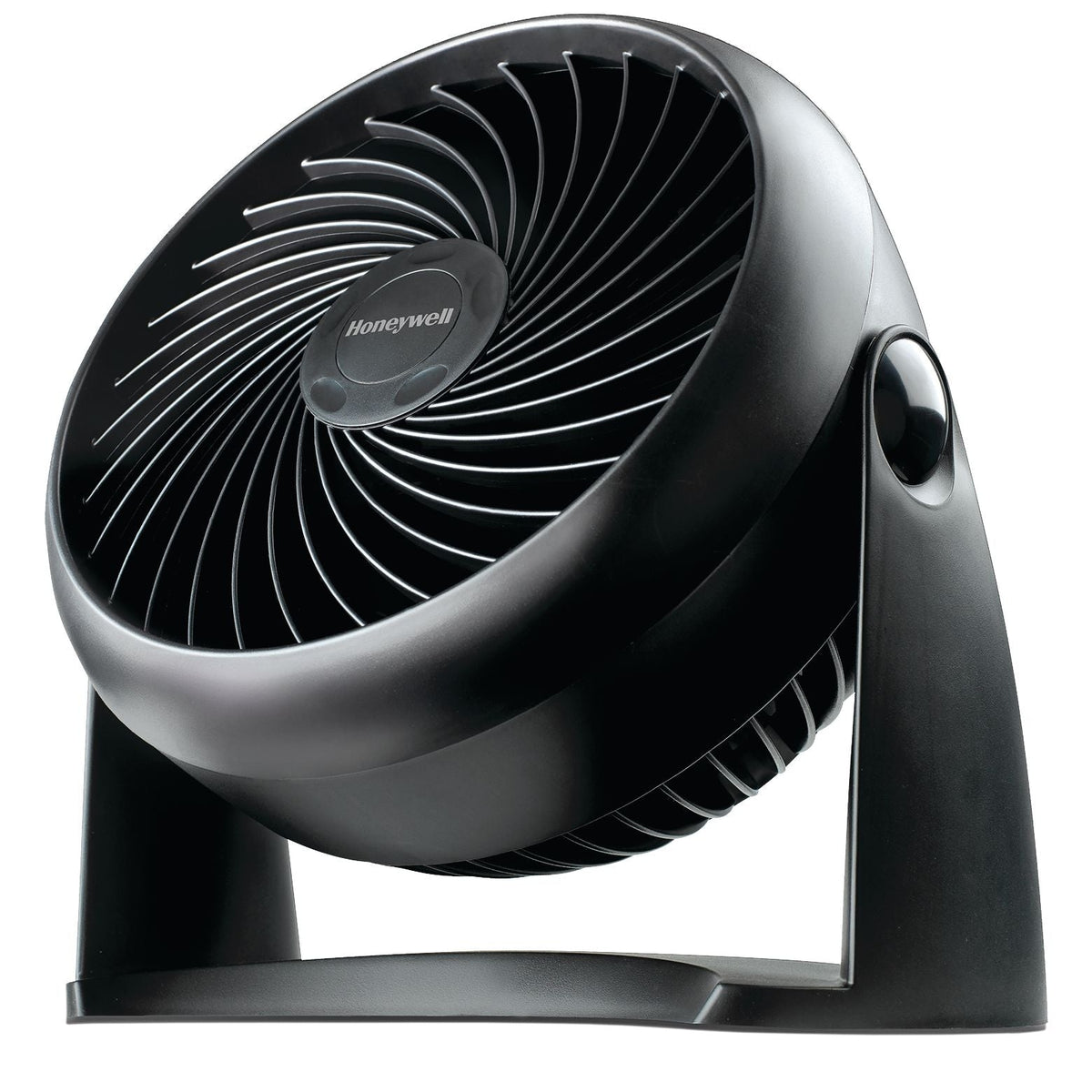 TurboForce Tilt-Head Portable Air Circulator Table/Desk Fan, 3-Speed, Black, 7-in