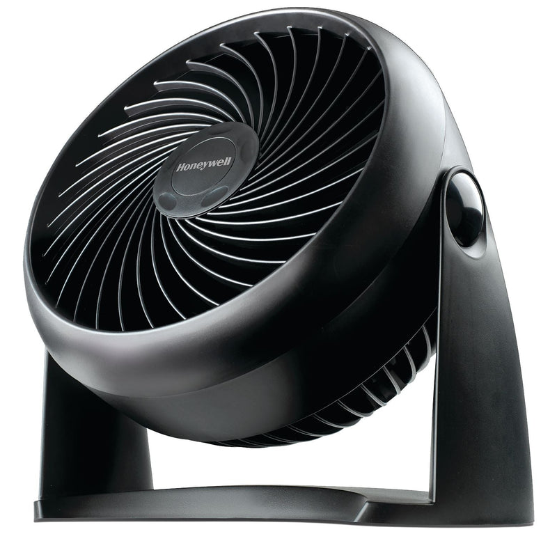 TurboForce Tilt-Head Portable Air Circulator Table/Desk Fan, 3-Speed, Black, 7-in J9335
