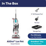 Hoover AllOut Lux Pet Carpet Cleaner with Above Floor Cleaning, StainShot Technology, Debris Catch, Edge to Edge Cleaning & Faster Drying