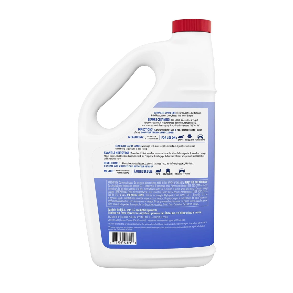 Hoover Pro Ultimate Oxi Carpet Cleaning Formula for Use in Any Carpet Cleaner, Paradise Pedals, 128-oz