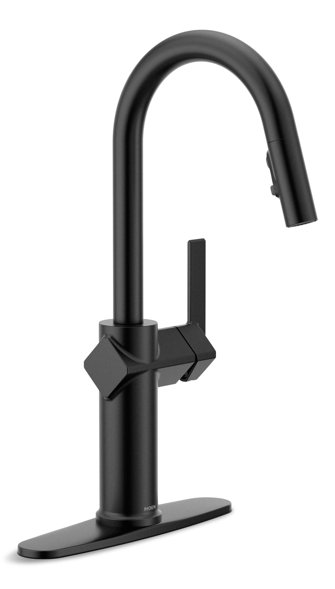 1-Handle Pull-Down Kitchen Faucet, Matte Black