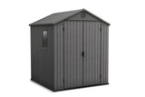Darwin Outdoor Storage Shed, Grey, 6-ft x 6-ft