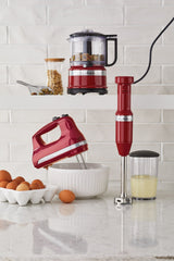 Compact 3.5 Cup Food Chopper/Mini Food Processor with Dishwasher Safe Parts, Empire Red